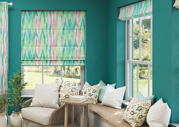Bombay Velvet, Tropical Punch - Twist&Fit Roman Blind - Image 3